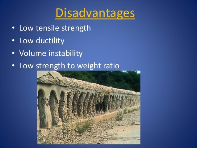 disadvantages of geopolymer concrete